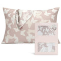 Draped Butterfly Faux Silk Pillowcase Set