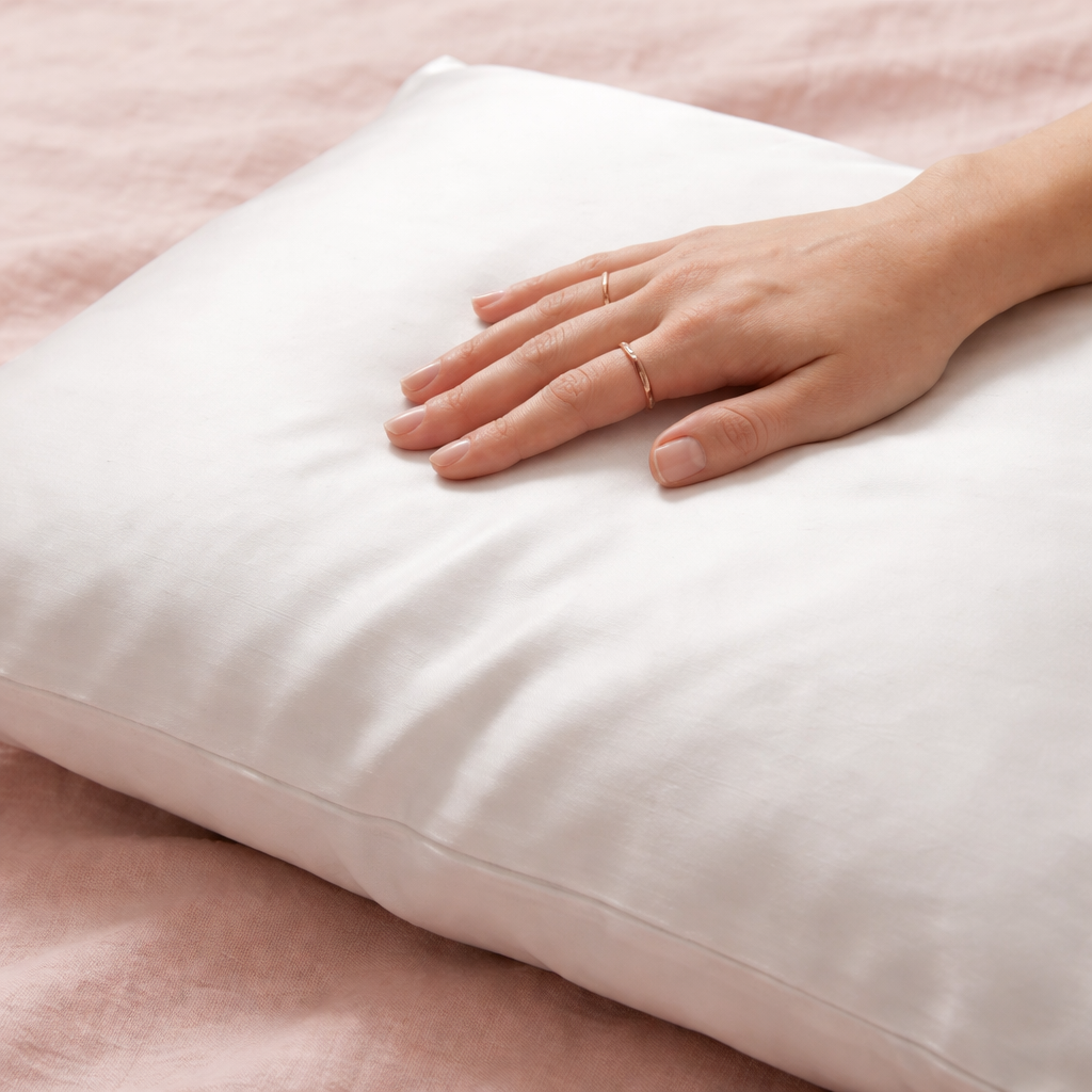 Draped Scarf Silk Pillowcase in Gift Box
