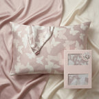 Draped Butterfly Faux Silk Pillowcase Set