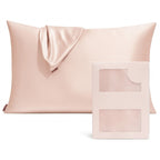 Pure Mulberry Silk Pillowcase in Rose Gold