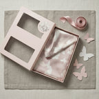 Draped Butterfly Faux Silk Pillowcase Set