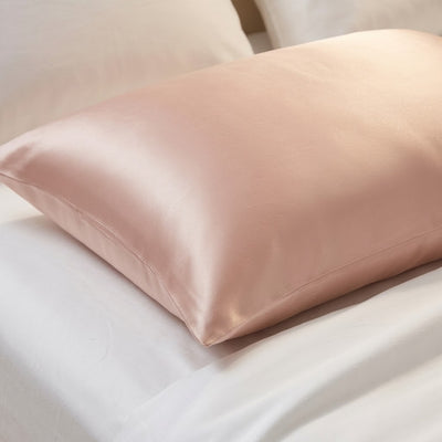 Pure Mulberry Silk Pillowcase in Rose Gold